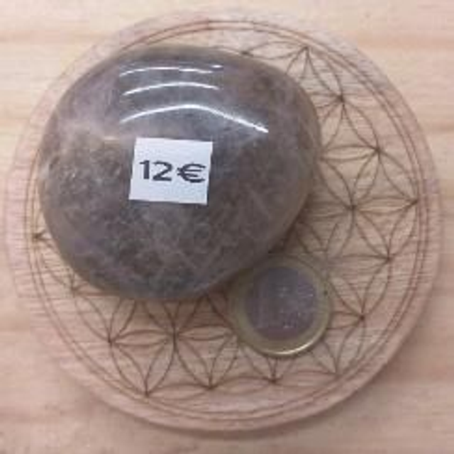 pierre de lune noire (galet )