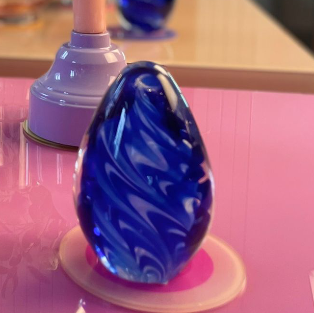 PRESSE PAP OVAL VER TR/BLE S