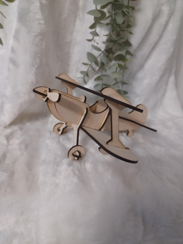 Maquette avion en bois - A monter et personnaliser