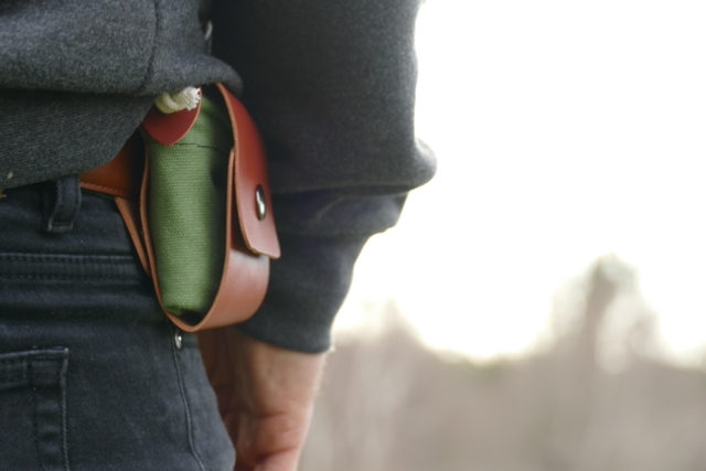 Poche de cueilleur ceinture repliable Cuir 