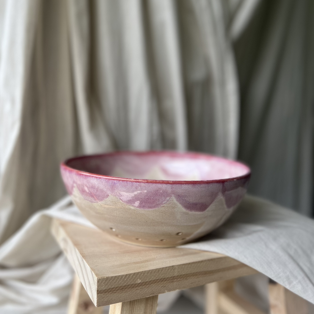 Sieb rosa-beige