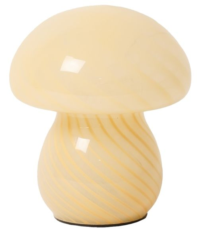 Lampara Mushy amarilla y blanca