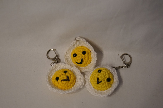 Schlüsselanhänger Spiegelei