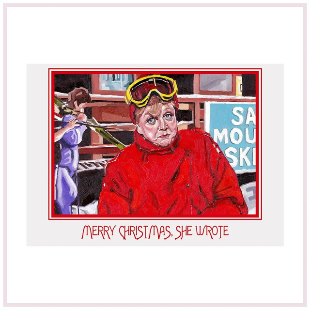 Jess On the Slopes - Christmas card