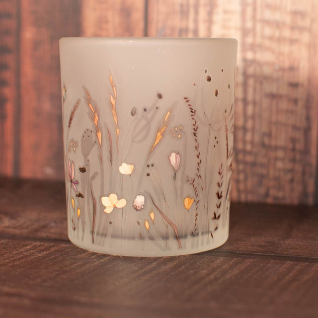 Wild Flower Candle Pot