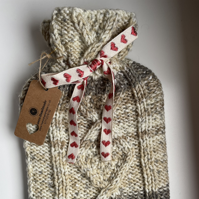 Hot water bottle and cover 