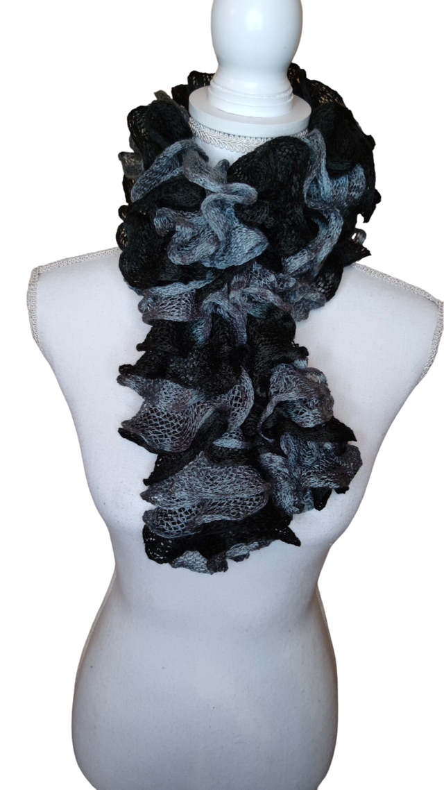 Écharpe dégradé gris/noir