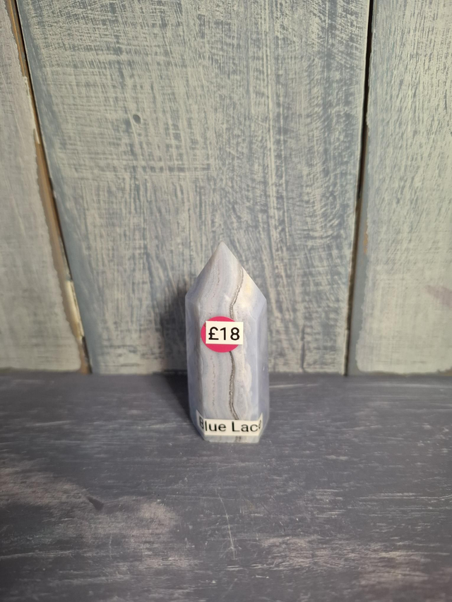 Blue Lace Agate Tower 