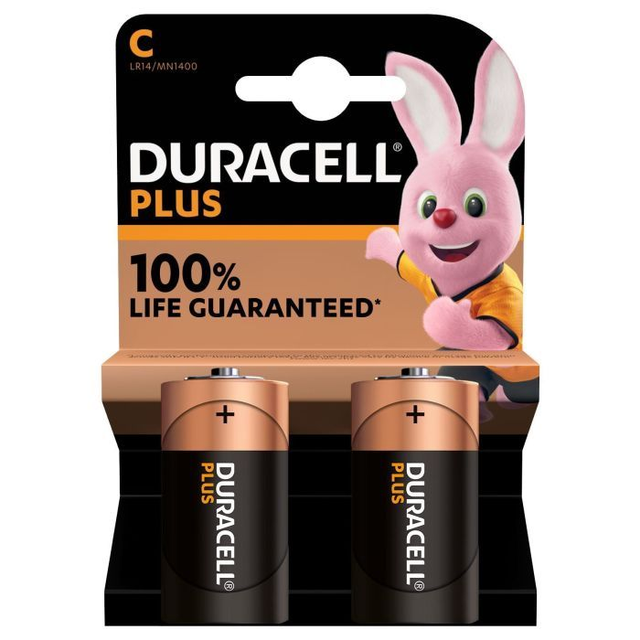 Blister de 2 pilas alcalinas  DURACELL  mod.  LR14  -   C