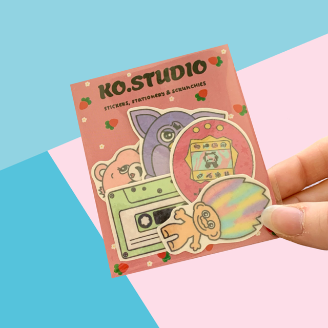 90s TOYS sticker pack