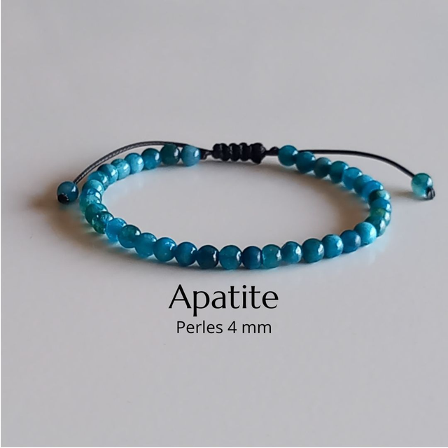 Bracelet ajustable en Apatite