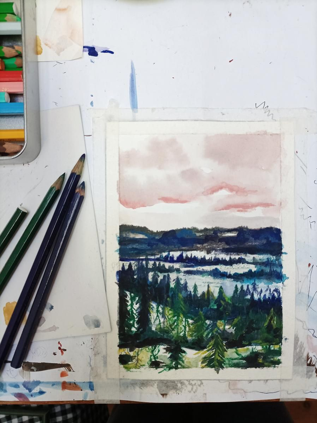 petit paysage Ardèchois 