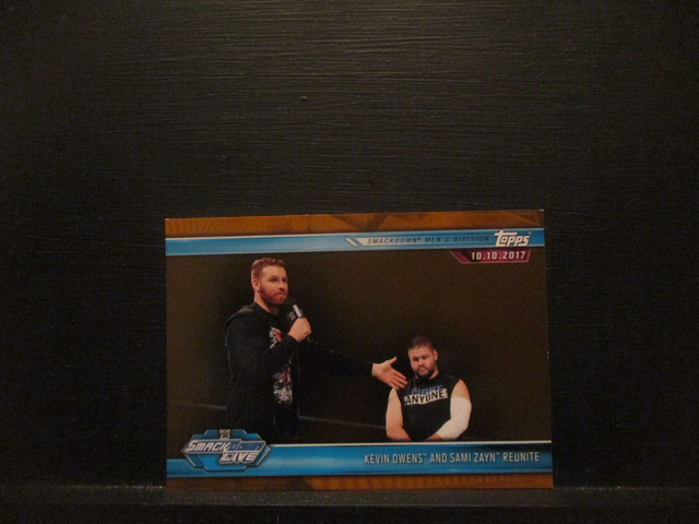 Kevin Owens And Sami Zayn Reunite - Brown Champions Original Trading Card #63
