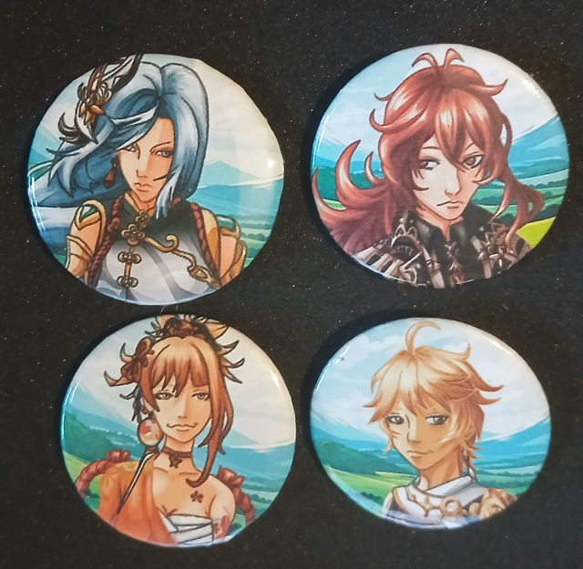 Genshi Impact Lots 4 badges