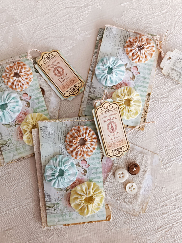 Yoyos tons pastels + étiquette