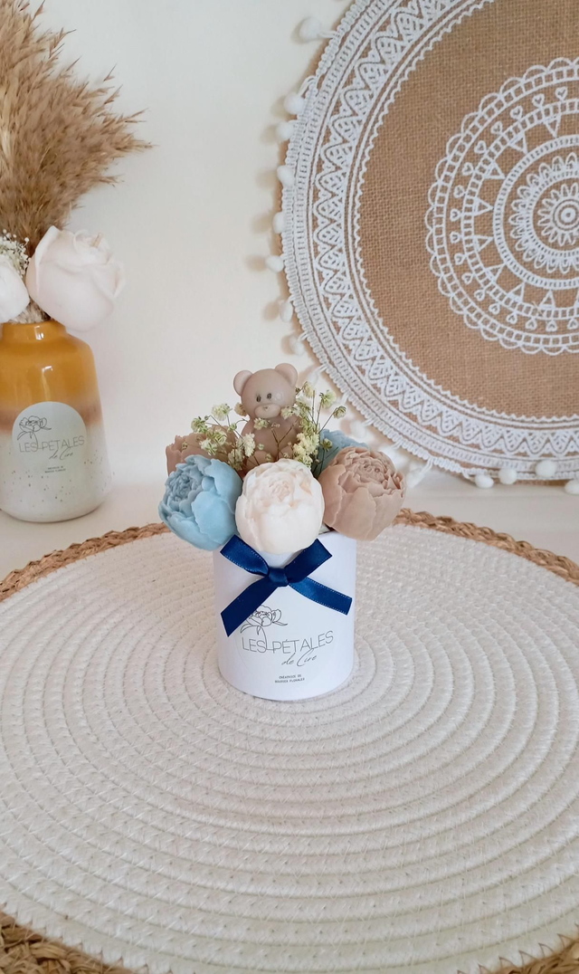 Bouquet naissance parfum mimosa - “Mon Premier Câlin”