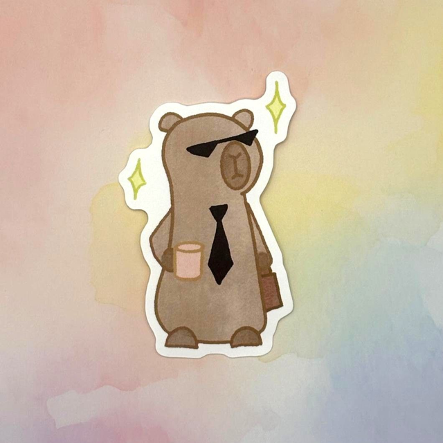 Nonchalant Business Capybara