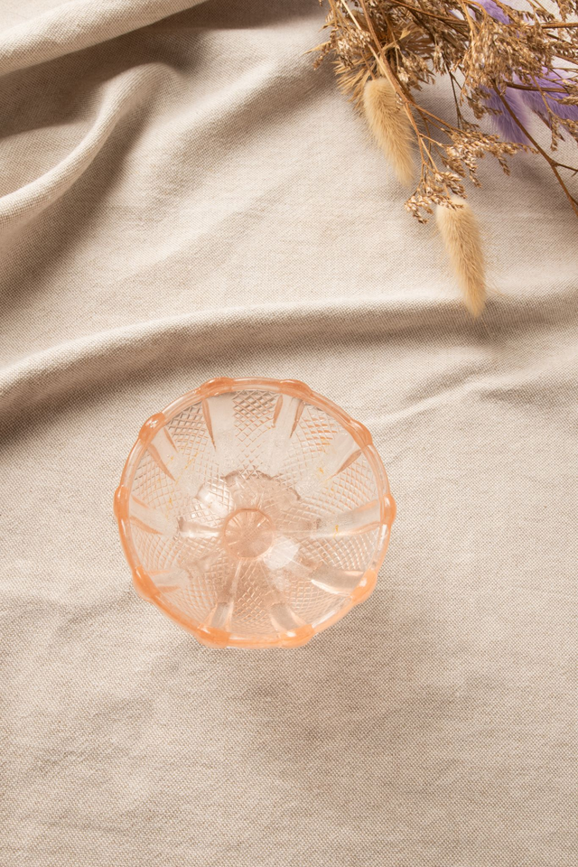 Petite coupe à dessert vintage rose ✨