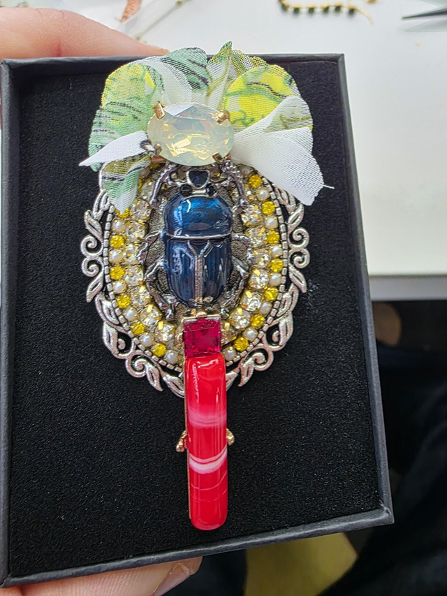 Broche artisanale Tricopin 