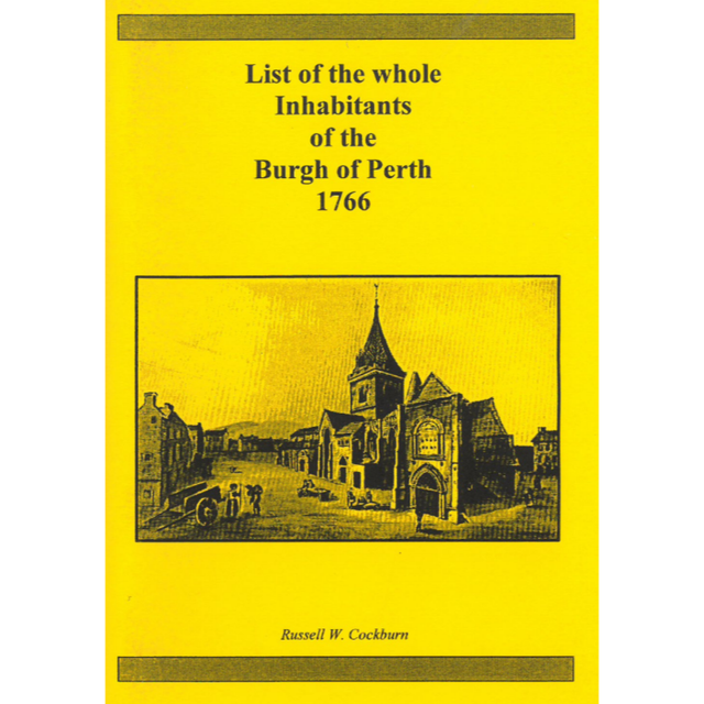 List of whole inhabitants of the Burgh of Perth 1766