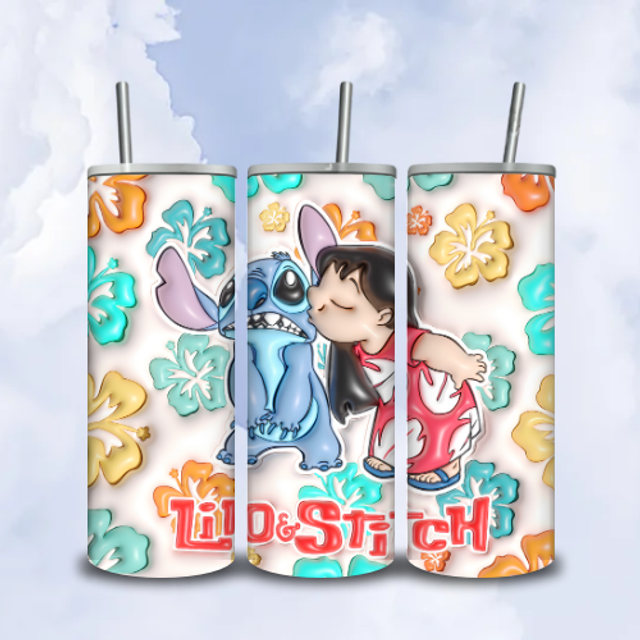Tumbler 3D Lilo et Stitch 