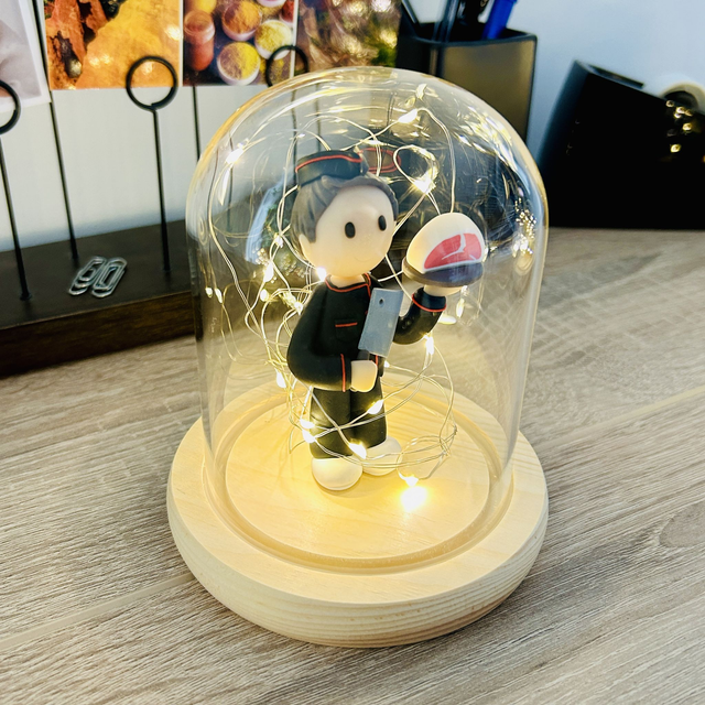 Cloche lumineuse l'artisan boucher charcutier