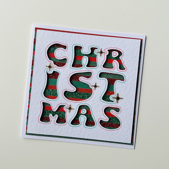 Handmade Christmas Cutout Large Card