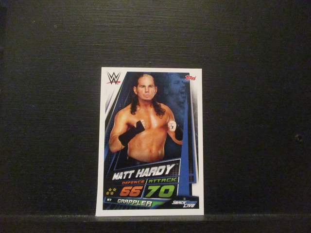 Matt Hardy - Smackdown Live Slam Attax Universe Original Trading Card #87