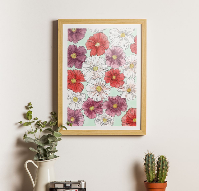 Tapis de Cosmos | Aquarelle Florale 