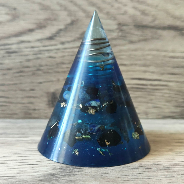 Grand cône  lapis lazuli