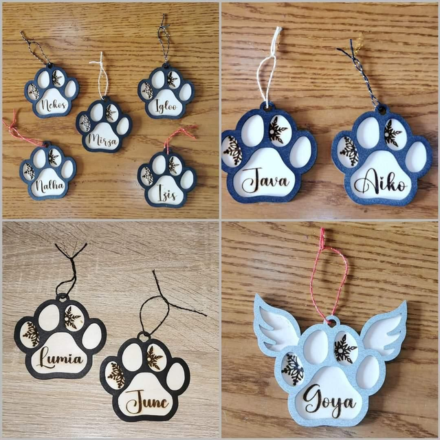 Suspensions Noël animaux 