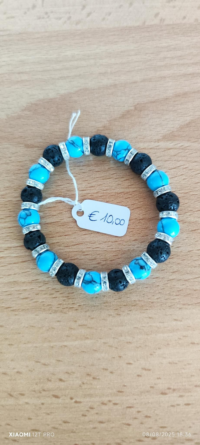 Perle nere e azzurre 