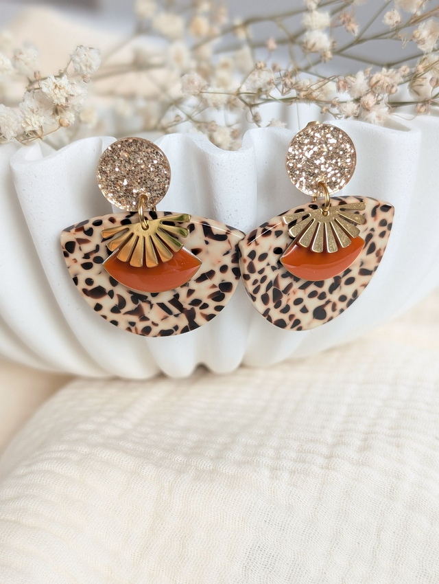 Boucles d'oreilles SUZON terre cuite