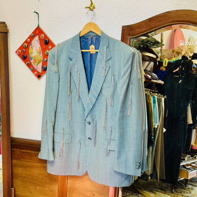 Blazer do Avô com Frocos - Upcycled