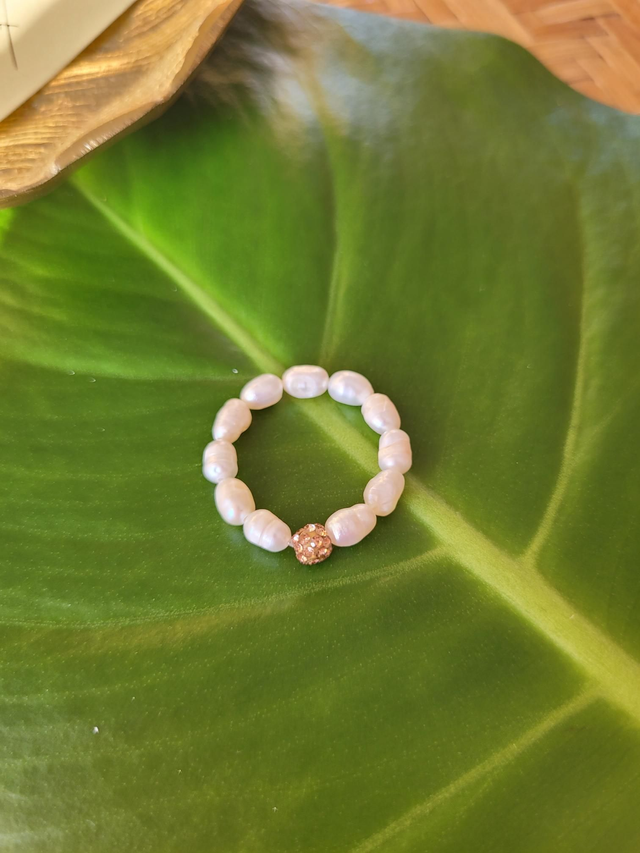 Ring Süßwasserperlen