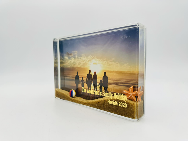 Sand Blox - Photo Frame with foil engraved front