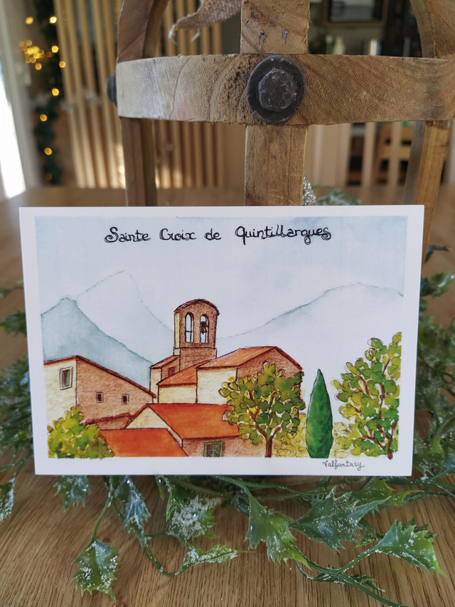 Carte "Ste Croix de Quintillargues", 10 x 15 cm