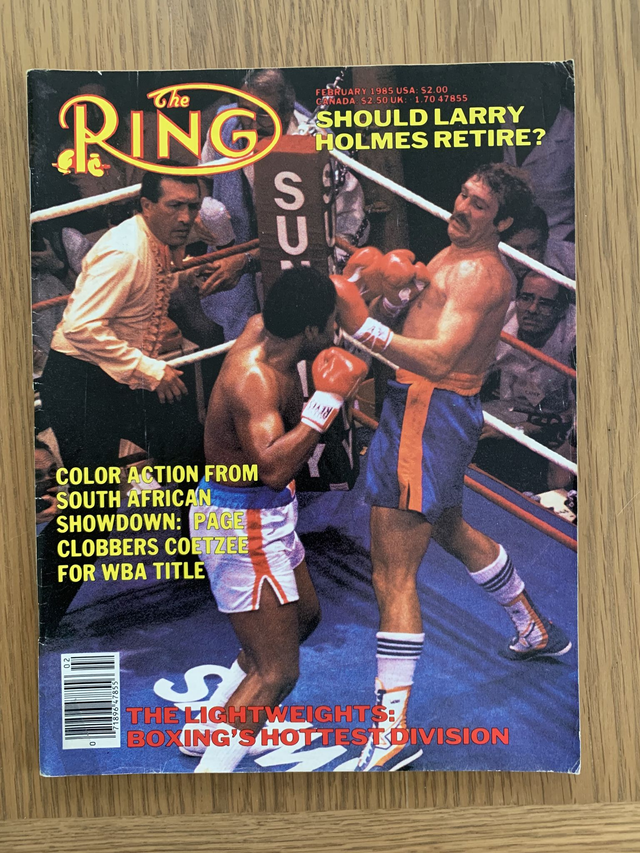 Boxing Magazine 'The Ring' February 1985 