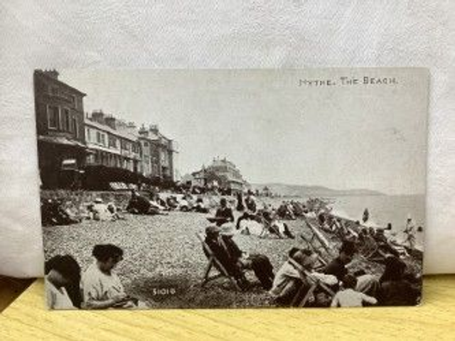 Hythe, The Beach, Kent, vintage Sepiatone, Photochrom Co. Ltd Postcard. Our Ref No. R359 £2.85