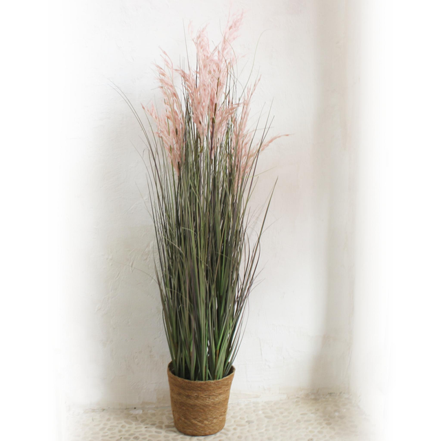 0SC607 PAMPAS con macetero. 135cm