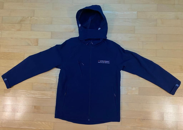 Veste Softshell à capuche AT Bleue