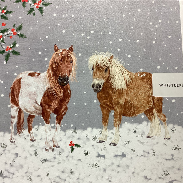 Christmas Open Whistlefish- Ponies in the snow 