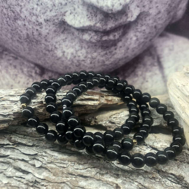 Bracelet Obsidienne Oeil céleste AA