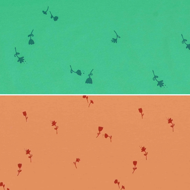  Jersey Stoff 0,5m kleine Blumen