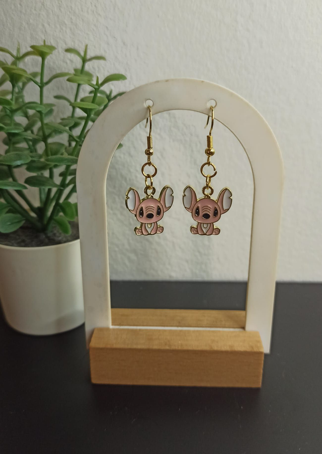 Stitch - Boucle d&#039;oreille rose