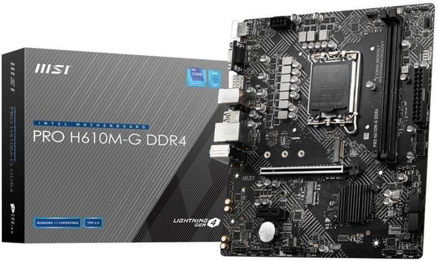 02.1.0032 – Scheda Madre MSI PRO H610M-G DDR4 LGA1700 – Entry Level per Intel 12ª/13ª Gen