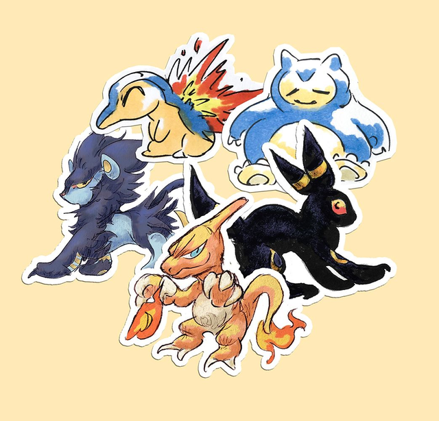 Pokemon vinyl stickers Batch 3