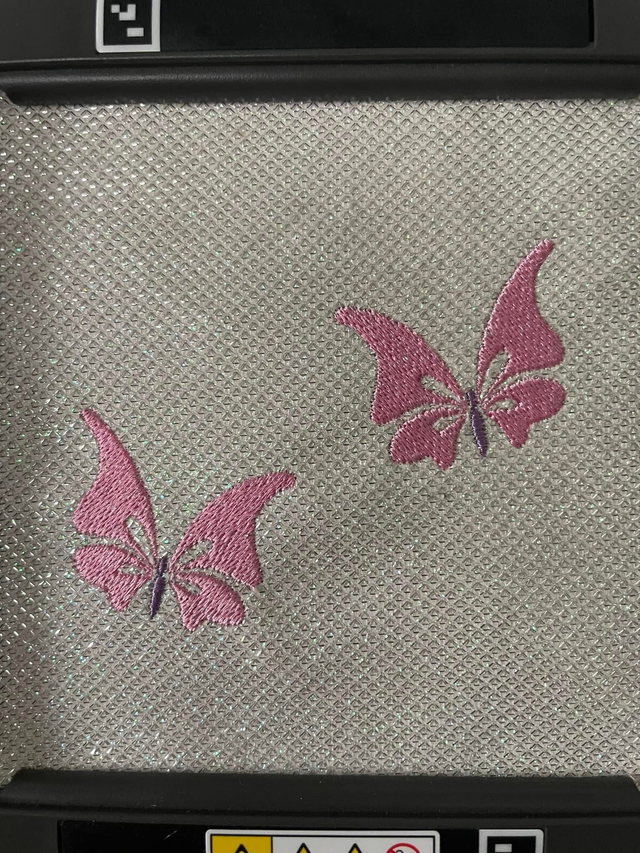 fichier broderie double papillons - Cadre 10x10 / 12 Formats