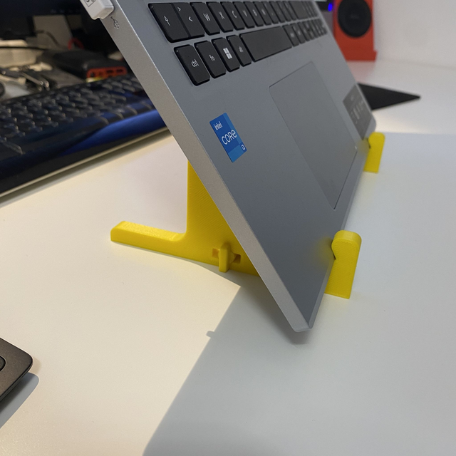 Support PC Nomade Jaune