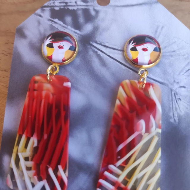 Boucles d&#039;oreilles &#039;Retro Chic Women &#039;
